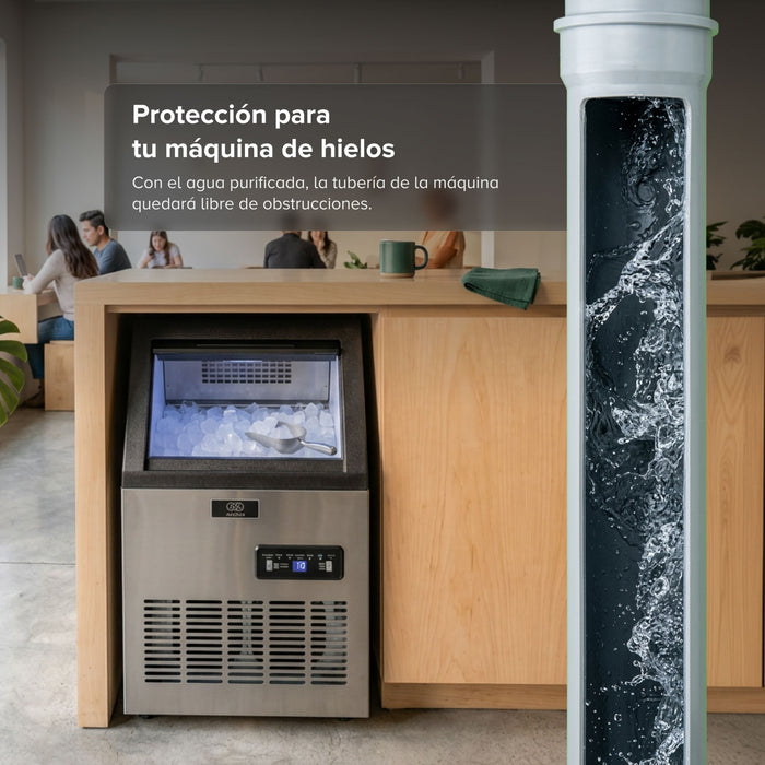 Filtro de agua para máquina de hielo comercial con 2 tipos de llenado