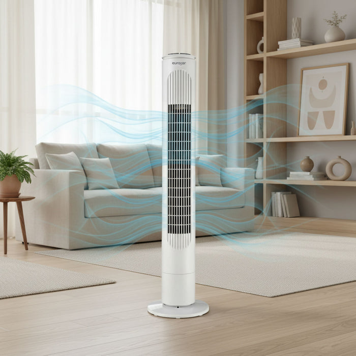 Ventilador de torre 89 cm 3 velocidades con oscilación 90°