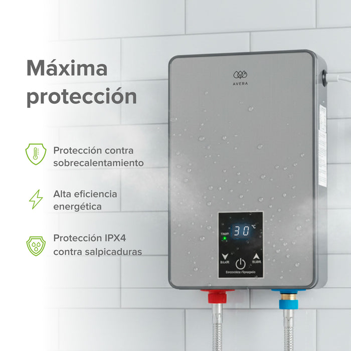 Calentador de agua instantáneo eléctrico 5 Litros compacto 220V, 1.5 servicios
