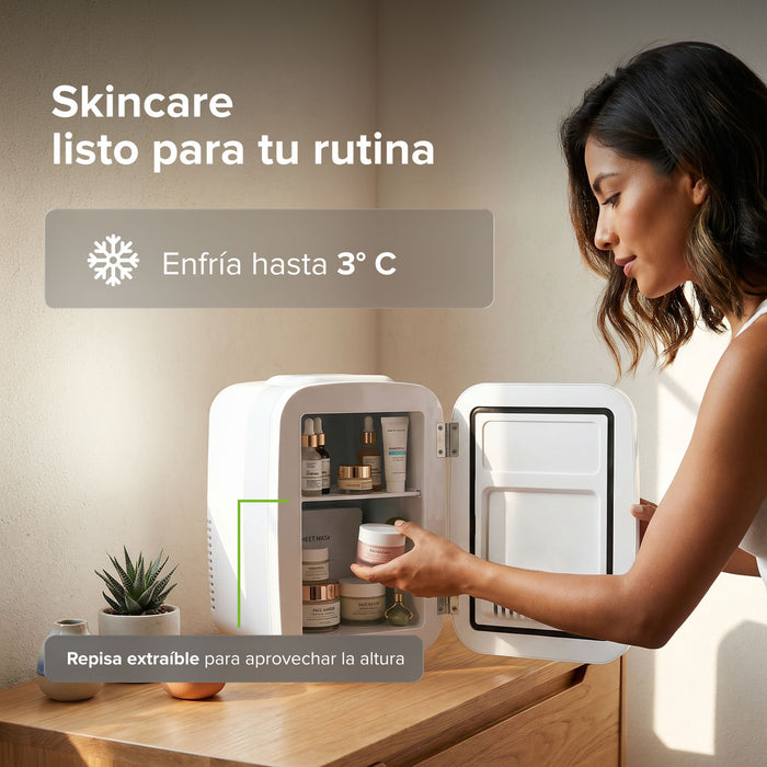 Mini refrigerador portátil 4 L para skincare y auto