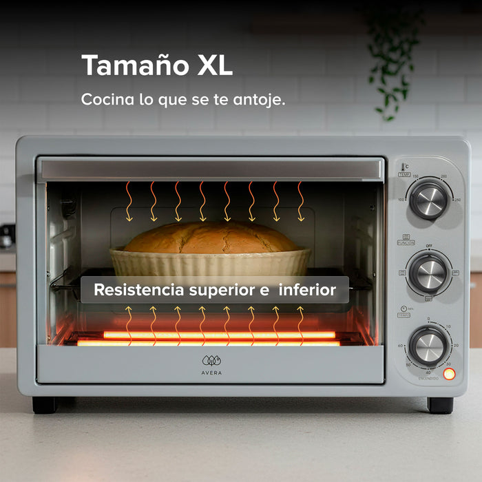 Horno eléctrico tostador hasta 250°C XL 30L