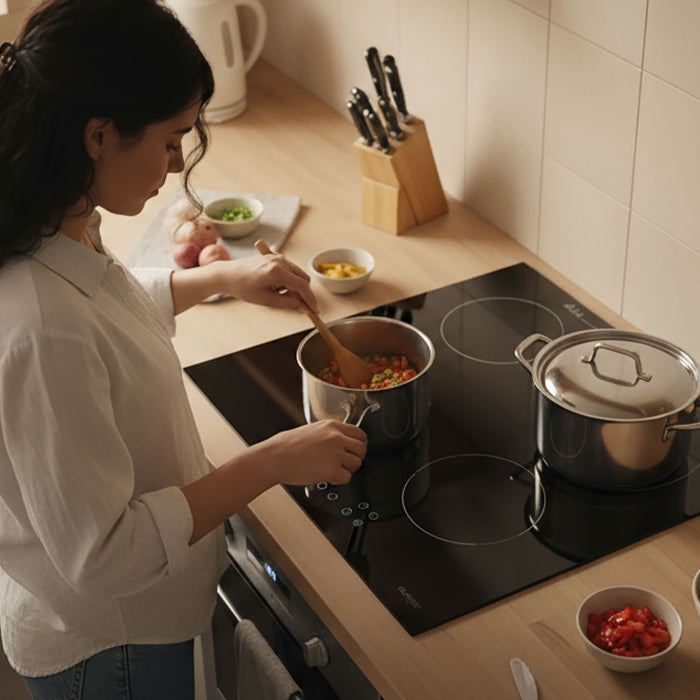 Parrilla de inducción 4 quemadores 59 cm 7000 W 220 V