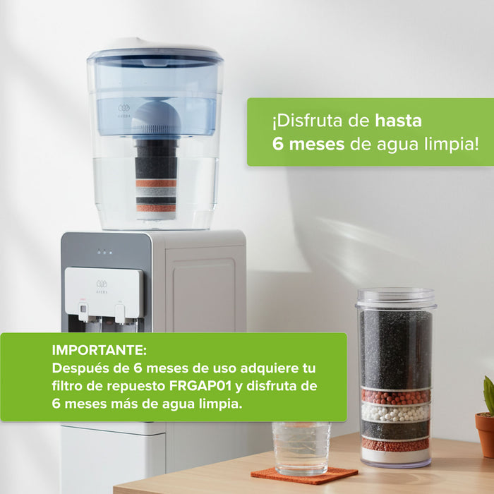 Filtro de agua tipo garrafón 20 L para dispensador