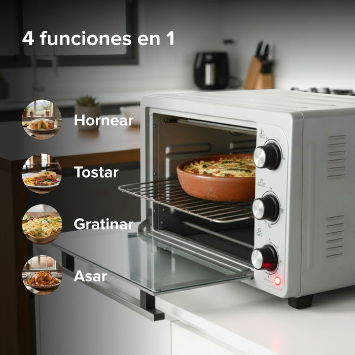 Horno eléctrico tostador hasta 250°C XL 30L