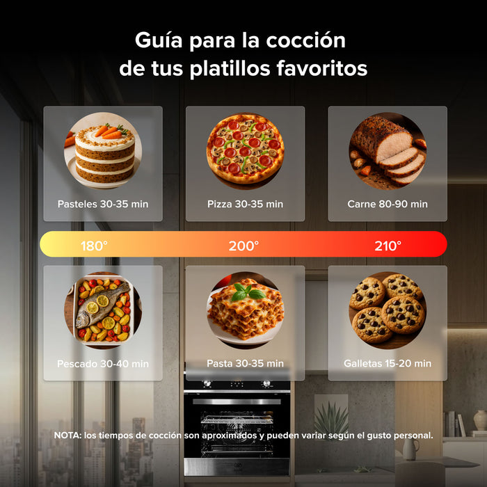 Combo Parrilla de gas 4 quemadores acero inoxidable 58 cm +  Horno gas LP 58 L táctil