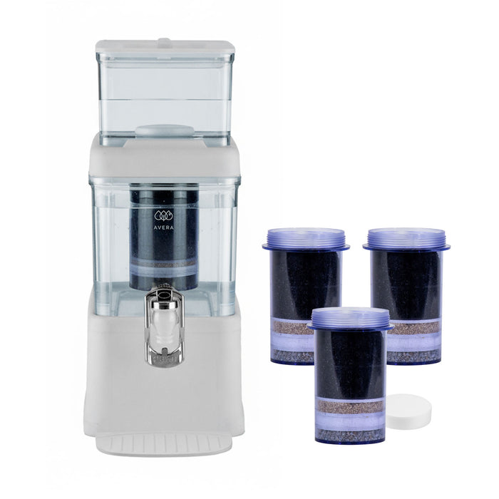 Combo Filtro dispensador de agua 5 L con 3 cartuchos adicionales - 2 años de rendimiento