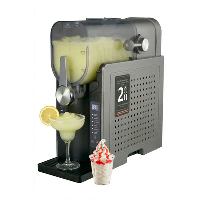 Máquina de granizados, frappés, malteadas, bebidas frías y helado suave 1.6 L control táctil