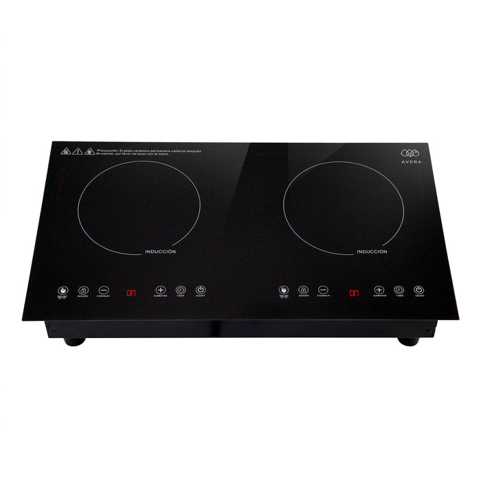 Parrilla de inducción 2 quemadores 68 cm horizontal 2000 W 120 V