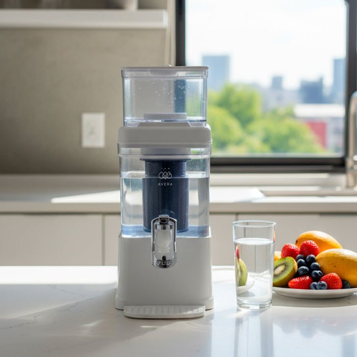 Combo Filtro dispensador de agua 5 L con 2 cartuchos de repuesto - 1 año de rendimiento