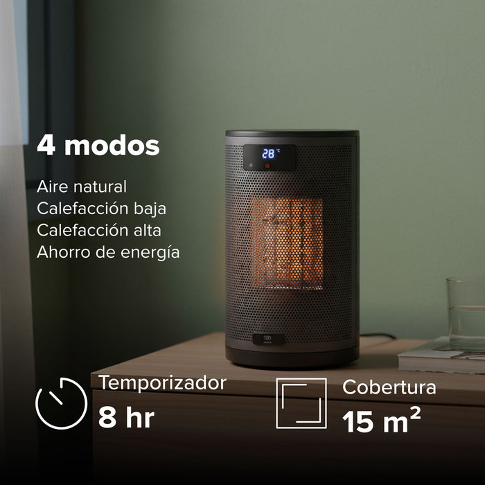 Calefactor eléctrico de cerámica ptc 55° oscilación 1500 W - cobertura 15m2