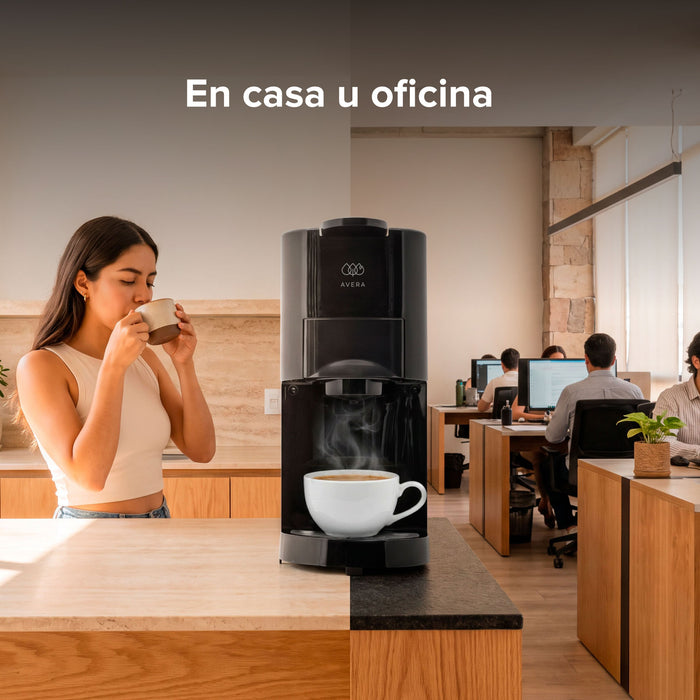 Cafetera compacta para café molido y cápsulas nespresso o dolce gusto - 800 ml