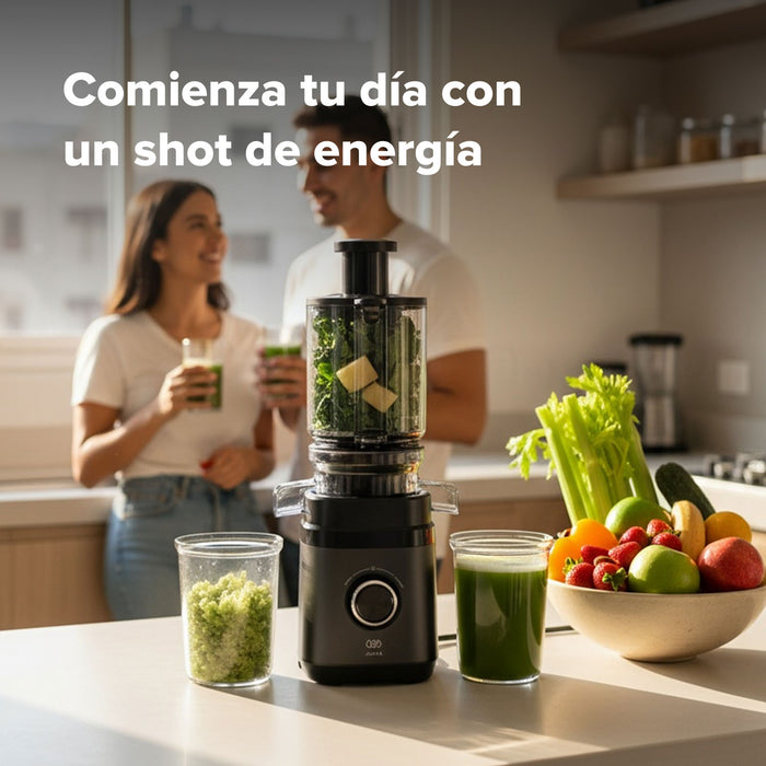 Extractor de jugos prensado en frío con tubo de alimentación 11 cm 150 W