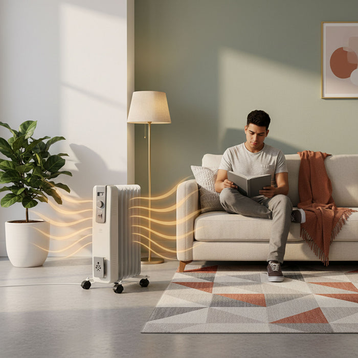 Calefactor eléctrico de aceite con radiador