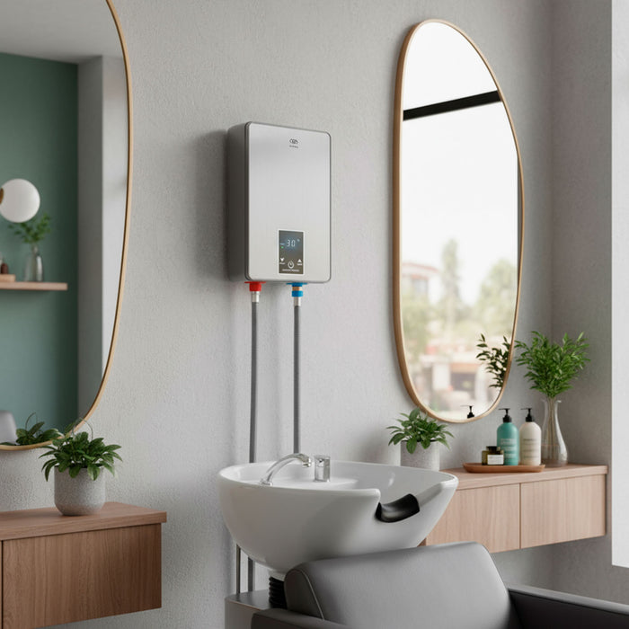 Calentador de agua instantáneo eléctrico 5 Litros compacto 220V, 1.5 servicios