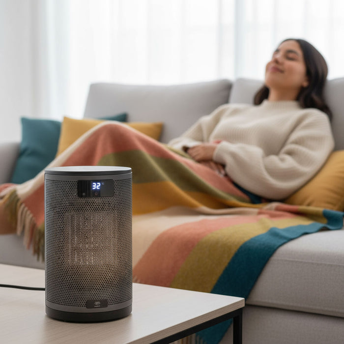 Calefactor eléctrico de cerámica ptc 55° oscilación 1500 W - cobertura 15m2