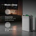 Purificador de aire en recámara con modo sleep silencioso 38 dB y temporizador, ideal contra alergias.