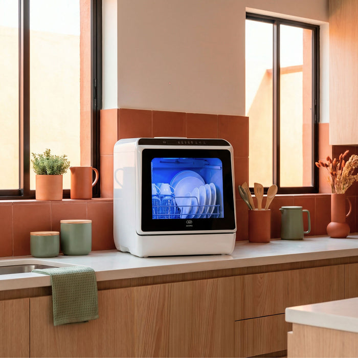 Lavavajillas portátil 5 L, 4 servicios, 5 programas de lavado