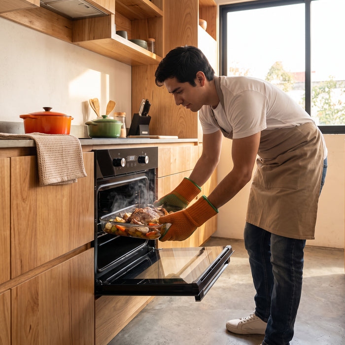 Horno empotrable eléctrico 67 L con temporizador digital y 6 funciones 1800 W 127 V