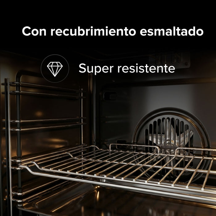 Horno empotrable eléctrico 75 L 220 V digital con cocción al vapor y 15 funciones integradas + WiFi