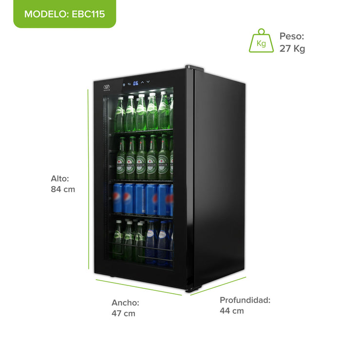 Refrigerador enfriador de bebidas 115 latas Capacidad 85L