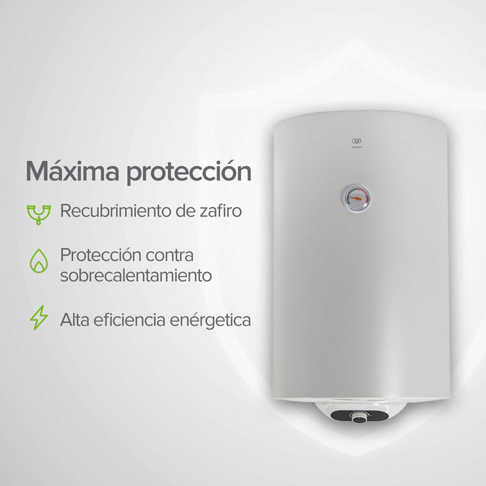 Calentador de agua de depósito eléctrico 80 Litros 127 V, 2 Servicios