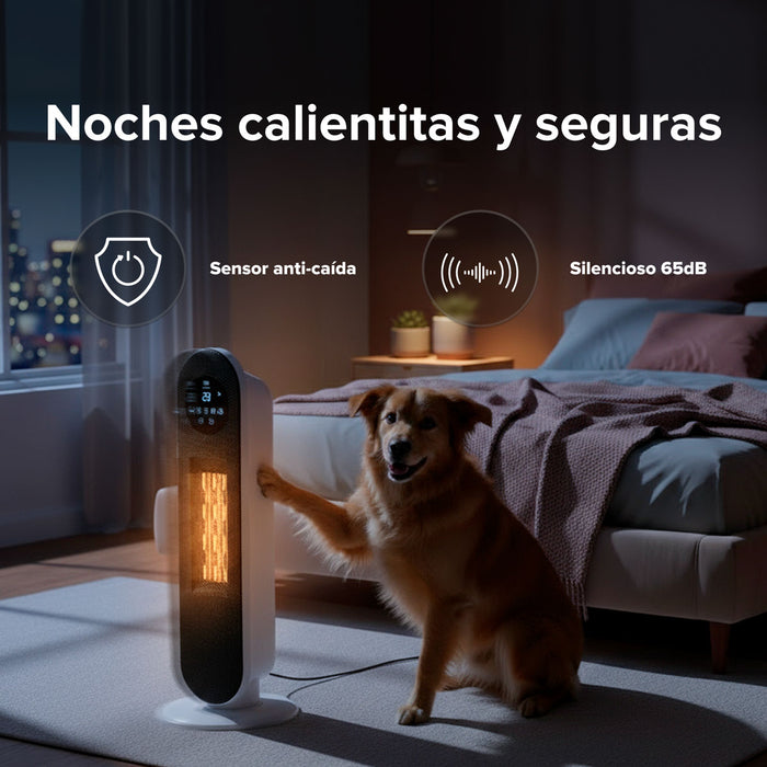 Calefactor eléctrico de cerámica ptc 80° oscilación 1500 W