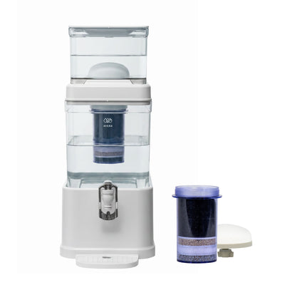 Combo Filtro dispensador de agua 10 L con 1 cartucho adicional - 1 año de rendimiento
