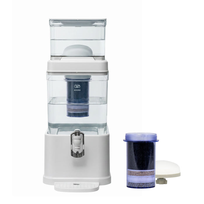 Combo Filtro dispensador de agua 10 L con 1 cartucho adicional - 1 año de rendimiento