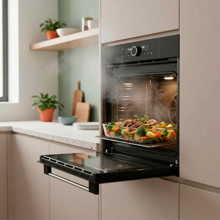 Horno empotrable eléctrico 75 L 220 V digital con cocción al vapor y 15 funciones integradas + WiFi