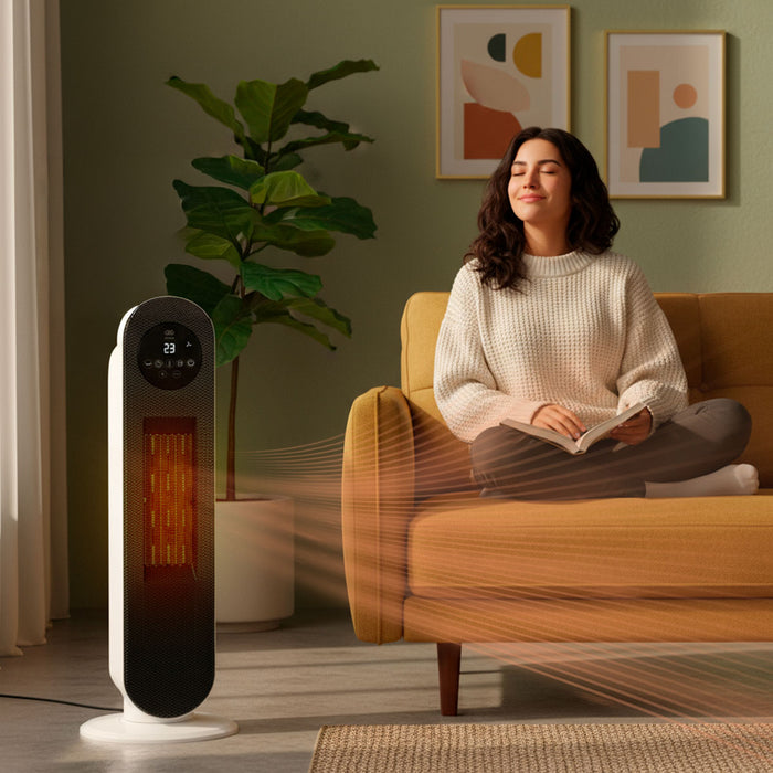 Calefactor eléctrico de cerámica ptc 80° oscilación 1500 W