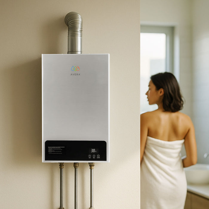 Calentador de agua instantáneo modulante para gas LP 10 Litros/Minuto, 2 Servicios
