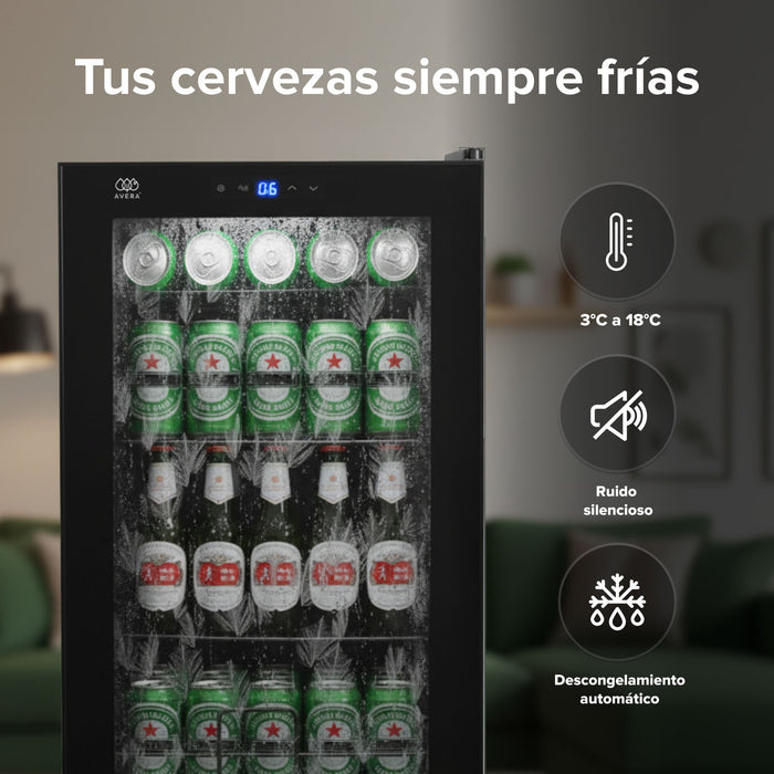 Refrigerador enfriador de bebidas 75 latas Capacidad 63L