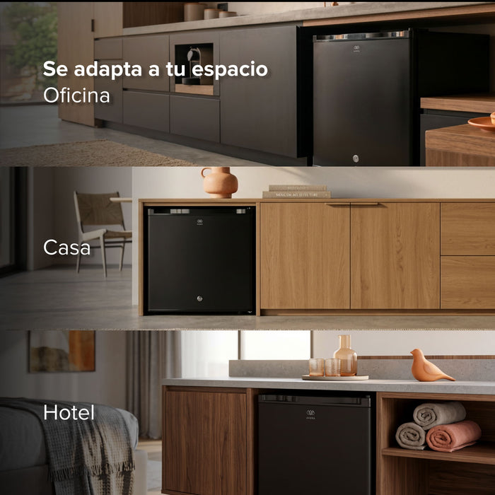 Frigobar 45 L 1.6 pies cúbicos con puerta reversible y llave - negro
