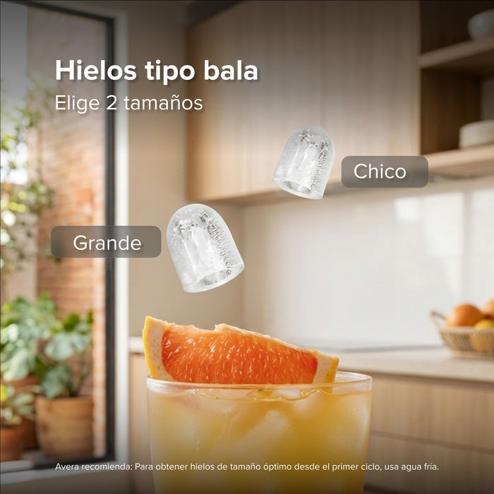 Máquina de Hielo Portátil 12kg - Hielo Bala en Minutos | Avera