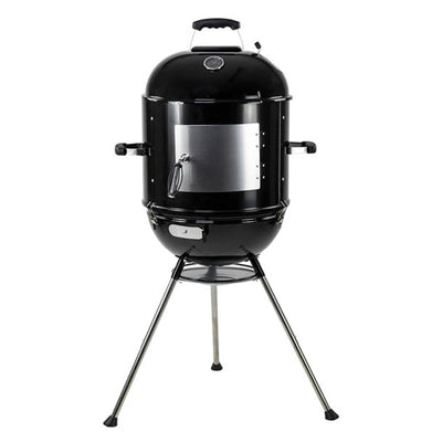 Asador de carbón 3 en 1 de 18" 44 cm ajustable a bala (ahumador), convencional o de mesa
