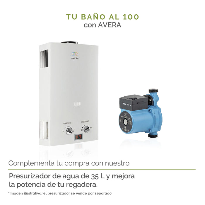 Calentador de agua instantáneo para gas LP 12 L