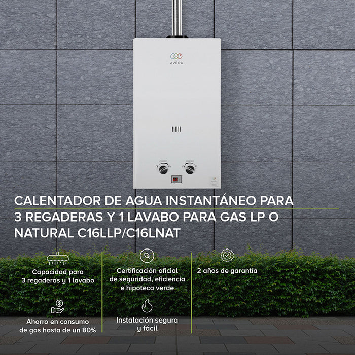 Calentador De Agua a Gas 16 Litros – Do it Center