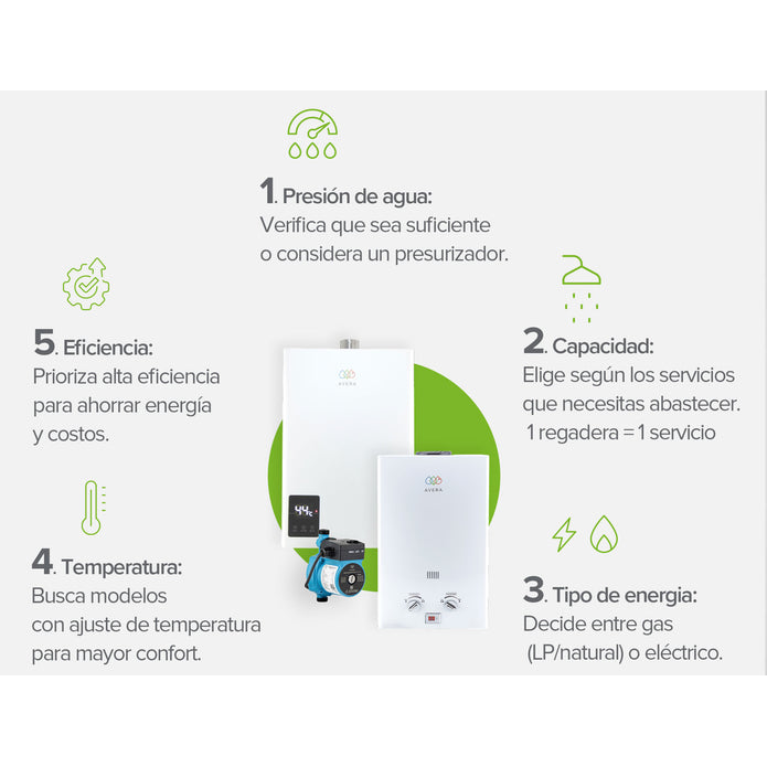 5 factores para elegir tu Calentador
