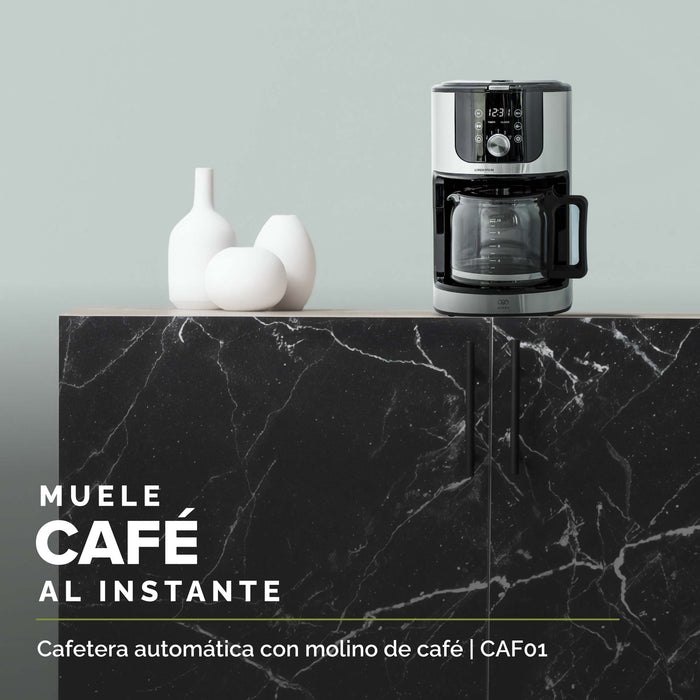 Cafetera con molino integrado