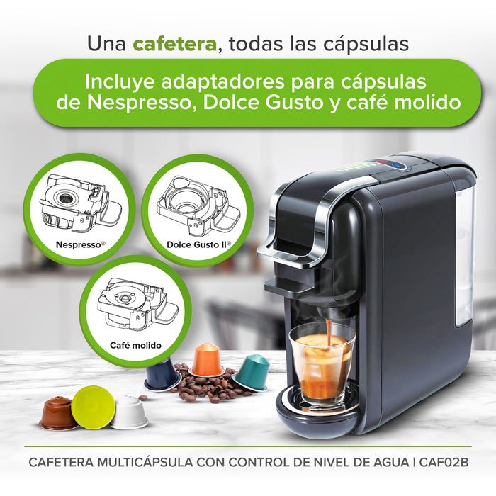 Combo Licuadora Portátil con 2 vasos y Cafetera Multicapsula