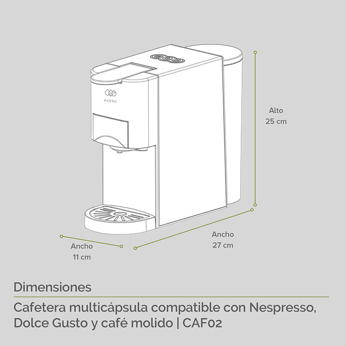 Cafetera Multicápsula- Avera [A0001714] - $2,149.00 : Clikstore