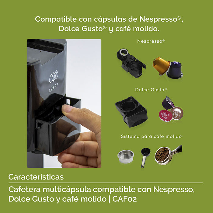Cafetera Multicapsula Dolce Gusto Nespresso Molido