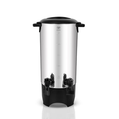 Cafetera de urna con 2 dispensadores 50 tazas en acero inoxidable