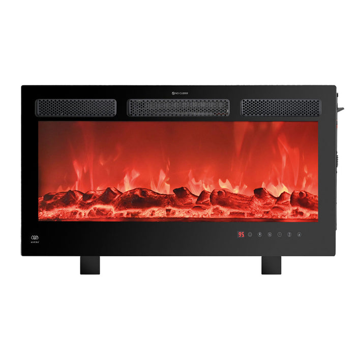 Calefactor eléctrico tipo chimenea 32" hasta 30° con WiFi
