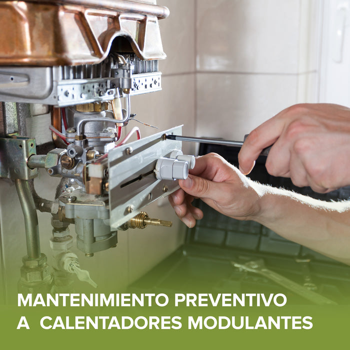 Mantenimiento preventivo para calentadores de agua modulante