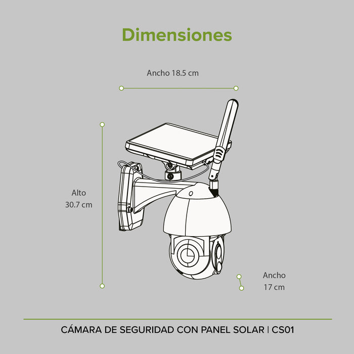 Cámara de seguridad solar WiFi