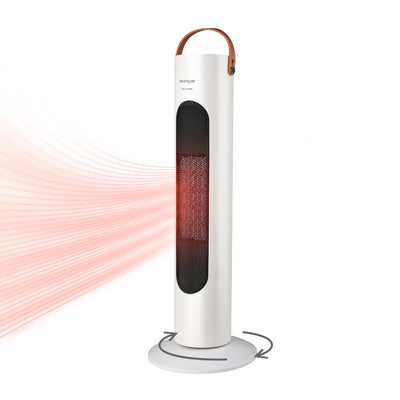 Calefactor eléctrico de cerámico, oscilación 45°, cobertura 15 m2 - eurogar