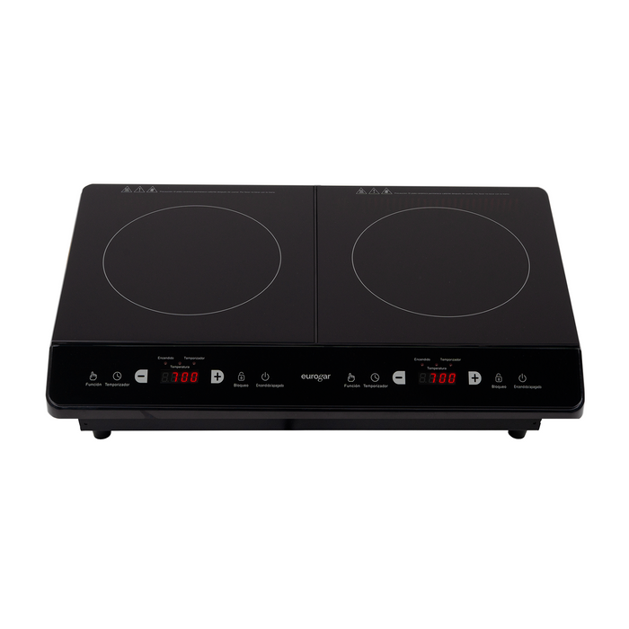 Parrilla de inducción portátil 2 quemadores 60 cm horizontal 1800 W 127 V - eurogar