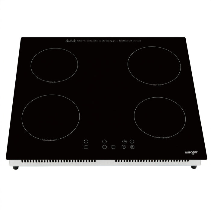 Parrilla de inducción 4 quemadores 59 cm 7000 W 220 V - eurogar
