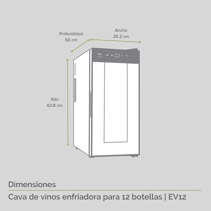 Cava de Vinos con capacidad para 12 botellas | EV12 — Avera